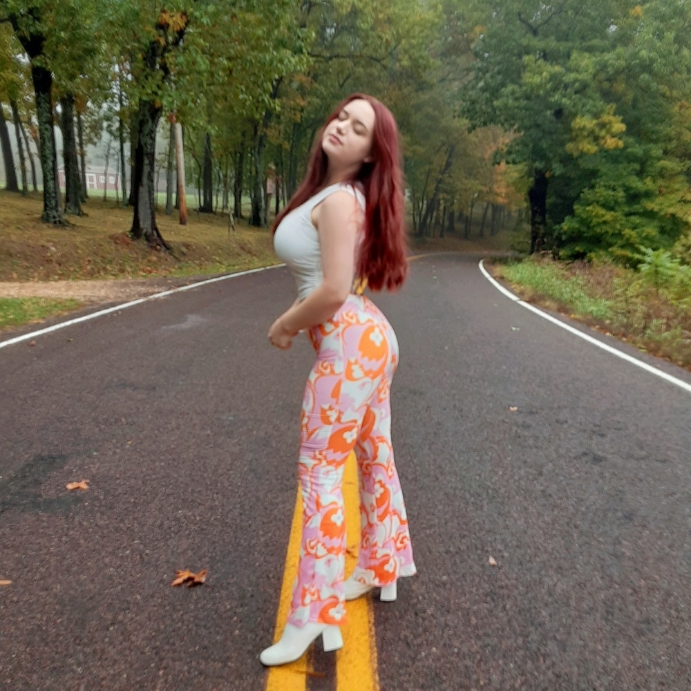 SHEIN floral print pants